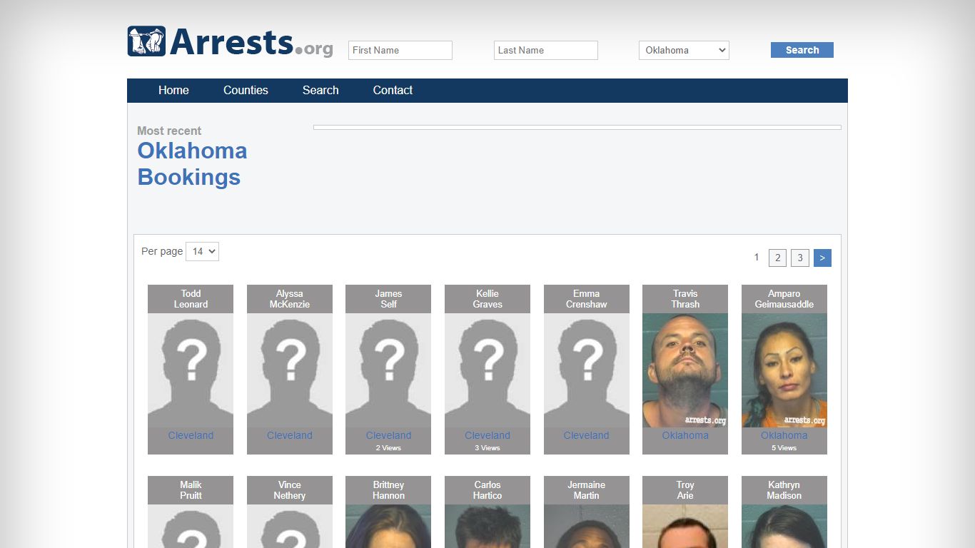 Oklahoma Arrests and Inmate Search